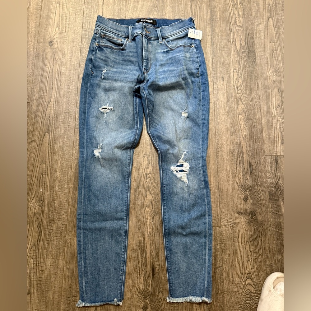 Express ankle legging mid rise jeans